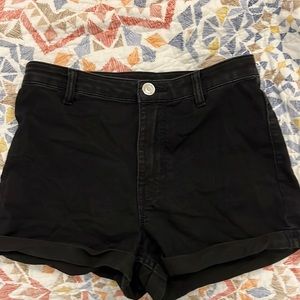 Black H&M jean shorts